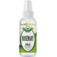 Organic Rosemary Spray – Water Infused with Rosemary Essential Oil – Certified USDA Organic - 2oz Bottle by Healing Solutions