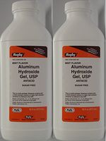 Aluminum Hydro Gel, USP 320mg/5mL 473mL per Bottle Generic for Amphojel PACK of 2