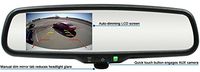 Rostra 250-8309-LPB Backup Camera Mirror w/4.3" Display & License Camera