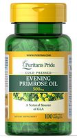 Puritan's Pride Evening Primrose Oil 500 mg with GLA-100 Softgels