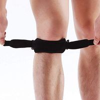 HX Valentine Gift, Adjustable Compression Patella Knee Brace/Knee Support Strap/Patellar Tendon Support Band, Pain Relief for Hiking, Running, Golfing, Soccer, Basketball, Volleyball (1 Piece)