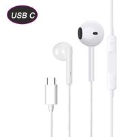 USB C Headphones， Supfox Type C Earbuds Hi-Fi Digital Stereo with Microphone, Stereo Bass Earphones, Compatible with Google Pixel 2/XL, Huawei, HTC 10/U11/U12, Xiaomi, Essential Phone