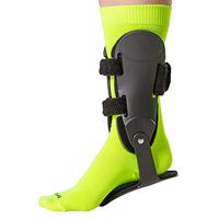 BraceAbility Rigid Hinged Ankle Stabilizer | Active PTTD Brace Shoe Splint for Sprained, Twisted or Rolled Ankle Protection in Running, Basketball, Football, Soccer (XS - Left Foot)