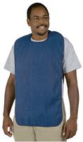 Duro-Med DMI Terry Cloth Adult Bib Mealtime Clothing Protector, Blue