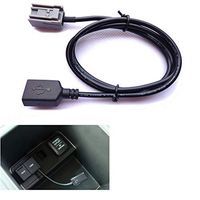 DDV-US New Auto Car 90cm USB Female Port Cable AUX Adaptor Fit for 2008-2015 Onwards Honda Civic CR-V Accord