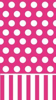 Guest Towel Size Paper Napkin,Polka Dots Pink