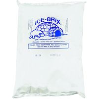 Boxes Fast BFIB24BPD Ice-Brix Cold Gel Pack, 8" x 6" x 1 1/4", 24 oz. Reusable, Food Safe, White (Pack of 12)