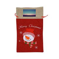 VAbBUQBWUQ Modern Fashion Element Santa Clause Drawstring Candy Goody Toy Gift Stocking Bag Holiday Wrapping Party Favors Presents Decorations