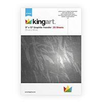 KINGART 669, 9" X 13", 25 Sheets, Waxed Carbon Tracing (Black) Transfer Paper, Grey