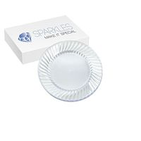 Sparkles Make It Special 12-pcs 9 Inch Plastic Plates Crystal Look Clear