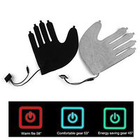 Per 2PCS USB Electric Heating Pads for Five-Finger Gloves Lithium Battery Power Supply Three-Speed Thermostat Switch Heating Sheet Thermostat Accessories for DIY Heated Gloves