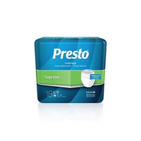 Presto Plus Protective Underwear, LG (4 bags of 18)