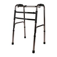 Folding Lightweight Aluminium Walking Zimmer Frame Walker Without Wheels - Adjustable Height 78-96cm Klaury