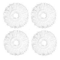 Aootek Best Value 4 Pack Replacement Microfiber Mops Head for Hurricane/mopnado 360 Spin mop/Roating Mop System Anti-Abrasive Microfibers