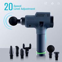 Sophia & William Electric Massage Gun for Athletes, Deep Tissue Portable Cordless Percussion Theragun Massager for Muscle Recovery with 6 Massage Heads and 20 Adjustable Speed