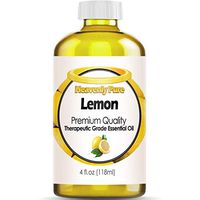 Heavenly Pure Lemon Essential Oil 100% Pure & Natural Lemon Aroma Therapeutic Grade Essential Oil (Huge 4 OZ - Bulk Size)
