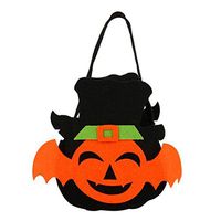 Candy Bag Bat Style, Keepfit Halloween Gift Bag Pumpkin Trick or Treat Tote Bags for Kids