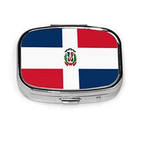 Dominican Republic Flag Travel Pill Boxes Cute Travel Pill Case Tablet Holder Wallet Organizer Case for Pocket Or Purse