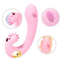 Feamle Multi Speed Clitorial Sucking Toy for Women 7 Frequency Vibration & Suction Wand, T-Shirt Oral Tongue Simulator