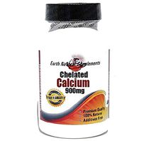 Chelated Calcium 900mg * 200 Capsules 100% Natural - by EarhNaturalSupplements