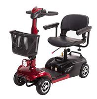 TX 4 Wheels Electric Scooter Disabled Wheelchair Foldable and Portable, red