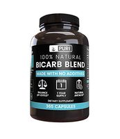 Natural Bicarb Blend, 1-Year Supply, 365 Capsules, No Fillers, No Additives, Gluten-Free, Made in The US, 825 mg of Undiluted & Sodium Bicarbonate & Potassium Bicarbonate Powders