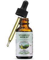 Maxi-Health Liquid Vitamin K2 MK7 with D3 Drops for Long-Term Health | 100% All-Natural Supplement - Twice The Power for Oral, Bone, and Heart Health | Easy Digestion - Fast Absorption