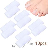 Makeouq 5 Pairs of Silicone Finger Sleeve Finger Protectors, Relieve Friction and Pain, Finger Care Tools, Finger Protection
