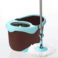 Spin Press Mop Bucket,Spin Self-Wringing Mop and Bucket with Wheels - Dual-use mop bucket double drive household with barrel lazy tow barrel (Edition : Style B) (Size : Style B)