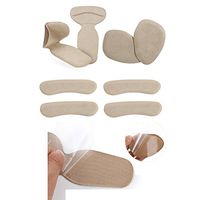 High Heel Inserts Pads Snugs Shoe Pads Protection Insoles Heel Cushion Inserts Shoe Cushion Anti Slip Ball of Foot Insoles Heel Grips Shoe Pads for Women Grinding Blister Prevention,8 PCS