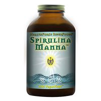 HealthForce Spirulina Manna - 450 Vegan Capsules - Certified Organic Spirulina, Superfood - Plant-Based Protein, Rich Source of Vitamin A - Non-GMO, Gluten-Free - 90 Servings