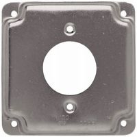 Hubbell-Raco 812C 20A Receptacle 1.594-Inch Diameter 4-Inch Square Exposed Work Cover