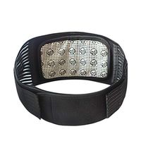 Healifty Therapy Support Brace Magnetic Therapy Support Brace Adjustable Waist Belt Comfortable Lumbar Lower Massage Pain Relief Heated Support Pads for Women and Men Size L(Black)