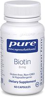 Pure Encapsulations - Biotin 8 mg - Hypoallergenic B Vitamin Supplement - 60 Capsules