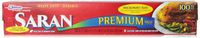 Saran Premium Plastic Wrap, 100 Sq Ft