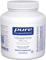 Pure Encapsulations - l-Glutamine 850 mg - Hypoallergenic Supplement Supports Muscle Mass and Gastrointestinal Tract - 250 Capsules