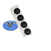 HQRP 4-Pack Coin Lithium Battery for Microsoft Ergonomic Wireless Keyboard Keypad + HQRP Coaster
