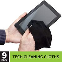 S&T INC. Microfiber Tech Cloths for iPhone, iPad, Android, smartphones, PC, Mac, Laptop screens
