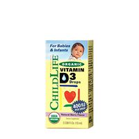 Child Life Organic Vitamin D3 Liquid, Natural Berry, 0.338 Fluid Ounce ( 1 Pack )