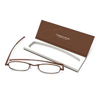 Compact Lenses Flat Folding-Reading Glasses Espresso +1.0