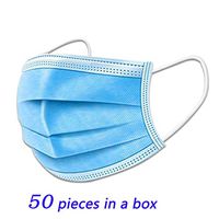 YIZERUIERL 50 Pcs Face MA SK Earloop Mouth MA SK Protection and Personal Health Professional 3-Layer Anti Dust Breathable