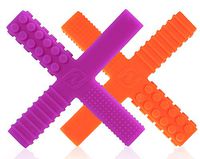 Sensory Chew Stick Toys for Boys Girls Kids with Autism, ADHD, SPD, Oral Motor Needs - Teething Chewy Tubes 2 Different Hardness with 4 Unique Textures (2 Pack)