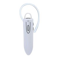 Bluetooth Wireless Headset Handsfree Bluetooth Earpieces Cell Phone Mic Noise Cancelling Earphones for Business Sport Driving Bluetooth V4.1 Earbuds Headphone for iPhone/PC (White)