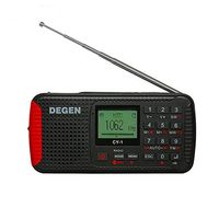 DEGEN CY-1 Solar Radio (DE13 Upgrade Version) Crank Dynamo Emergency FM /MW/ SW Alarm Clock Shortwave Camping Travel Portable Radio LCD Display Flashlight SOS Bluetooth Speaker MP3 Player Recorder