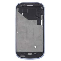 JUNXI Phone case Phone Cover LCD Middle Board with Button Cable, for Galaxy SIII Mini / i8190(Silver) (Color : Blue)