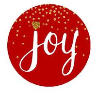 96pack Joy Red Chirstmas Holiday Stickers Labels Envelope Decorative Seals -1.5inch