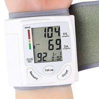 AlonSwallow Sphygmomanometer Household Wrist Automatic Electronic Pressure Gauge Rechargeable Digital Automatic Wrist Blood Pressure Monitor Measuring Device