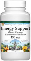 Energy Support - Panax Ginseng, Eleuthero and Licorice - 450 mg (100 Capsules, ZIN: 517246) - 2 Pack
