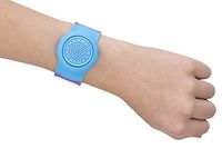 Jambanz 2.0 Wireless Water Resistant Rechargeable Bluetooth 4.0 Portable Silicone Slapband Speaker with Mic -  Blue Sonic Boom