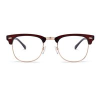 Unisex Blue Light Blocking Glasses Square/Half Frame Eyeglasses Frame Anti Blue Ray for Computer Game Eyewear